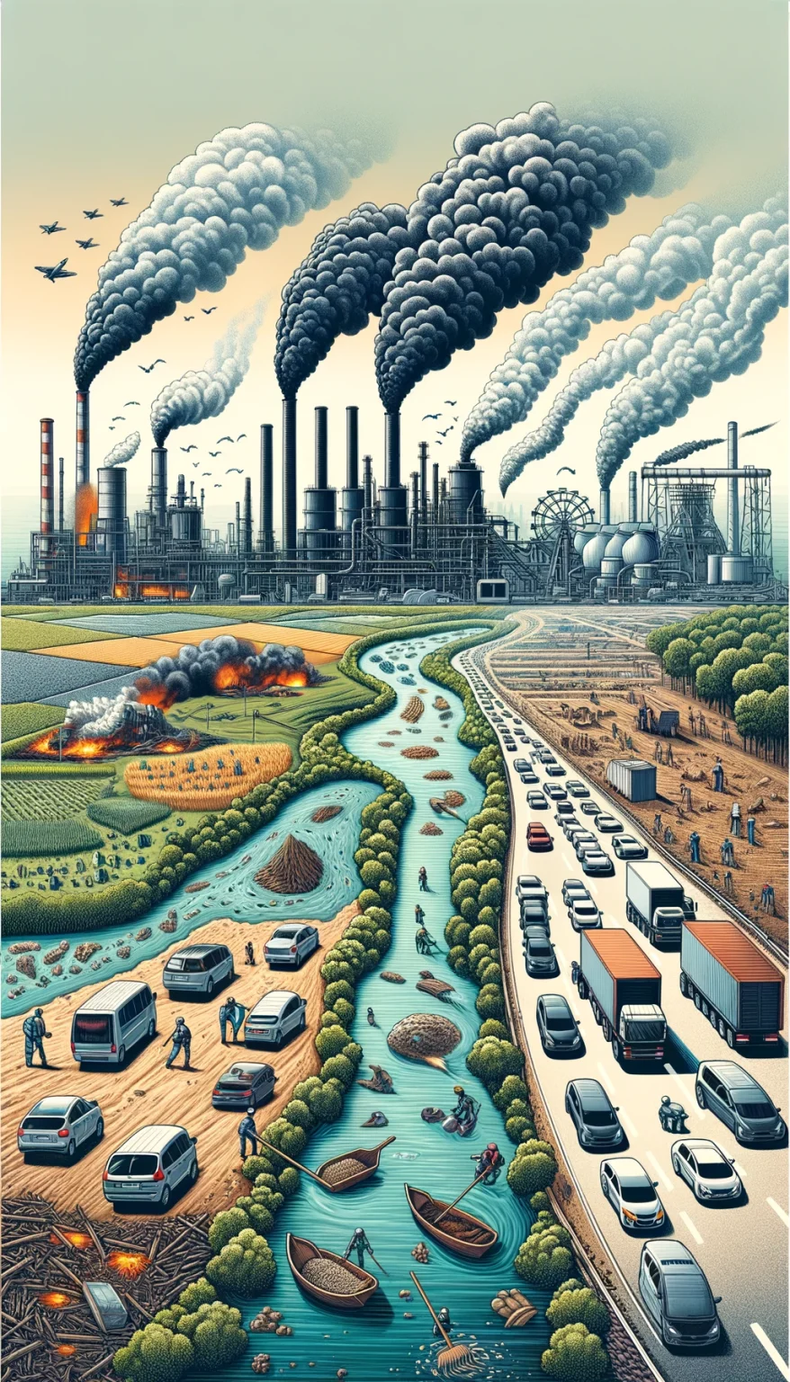 Principais causadores de Contaminação Ambiental